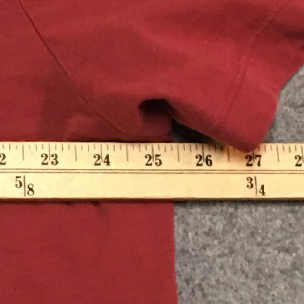Even Tide Henley Shirt Mens XXL Red Short Sleeve 100% Cotton Peruvian Slub - Picture 7 of 9